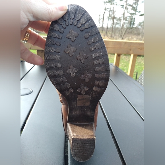 Stepwel Heeled Booties, Ankle Boot Size 37 (6.5), Brown, Snake Skin Patt… - Picture 7 of 13